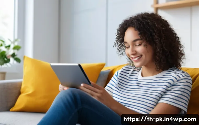 기술 변화에 따른 고객 서비스 직무 변화 - **Prompt:** "A bright, modern scene featuring a young adult (aged around 20-25) comfortably seated i...